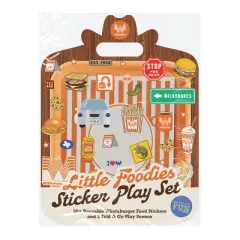 Little Foodies Reusable Sticker Play Set - (Whataburger Activity) by  Blue Star Press (Hardcover)