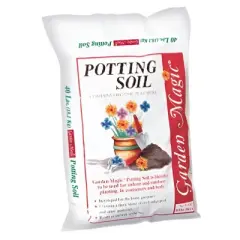 Michigan Peat 5740 Garden Magic General Purpose Moisture Retaining Potting Soil Mix for Indoor Outdoor Planter Container Bed Gardening, 20 Pound Bag