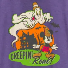 Women's Mickey & Friends Halloween Retro Mickey Mouse Creepin' it Real Racerback Tank Top