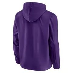 NCAA LSU Tigers Men's Gray Windbreaker Jacket