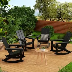 WestinTrends  Modern Adirondack Outdoor Rocking Chair (Set of 4)