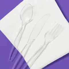 Premium Plastic Forks, Spoons and Knives - 192ct - up&up&trade;