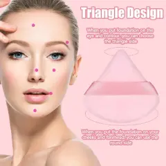 15 Pieces Powder Puff Face Triangle Makeup Puffs for Loose Powder Setting Powder Foundation Sponge Beauty Makeup Tool