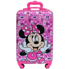 Minnie Mouse 18" Hard Sided Carry On Luggage w/4 Spinner Wheels