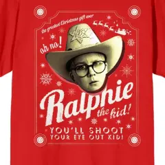 A Christmas Story You'll Shoot Your Eye Out Kid Women's Red T-shirt