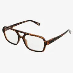 Women's Navigator Plastic Aviator Blue Light Filtering Glasses - Universal Thread&trade; Brown/Tortoise Diopter