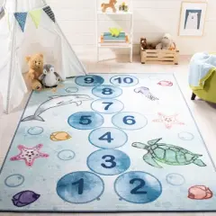 Kids Playhouse KPH217 Power Loomed Area Rug  - Safavieh