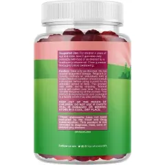 Sugar Free Fiber Gummies for Kids, Delicious Prebiotic Gummies for Constipation, Digestive Support Immunity, Mixed Berry Flavor, Nature's Craft, 120ct