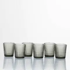 11.5oz 6pk Crystal Malcolm Double Old Fashion Glasses Gray - Fortessa Tableware Solutions
