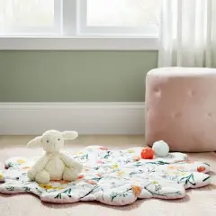 Floor Blanket and Playmat - Cloud Island&trade; Pink Flower