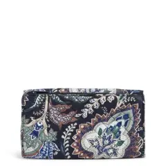 Vera Bradley Women's  Cotton RFID Trifold Clutch Wallet