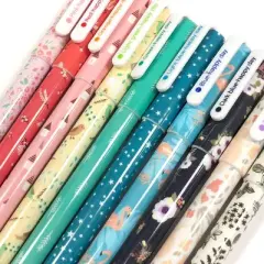 Wrapables Cute Novelty Gel Ink Pens, 0.5mm Fine Point (Set of 10) for School, Office, Stationery, Whimsical Multicolor Ink