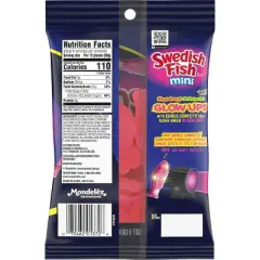 Swedish Fish Mini Glow Ups Soft & Chewy Candy - 6.7oz