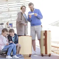 3-Piece Hardshell Luggage Set with TSA Lock, Expandable Lightweight ABS Suitcases with Spinner Wheels (20/24/28 Inch) - ModernLuxe