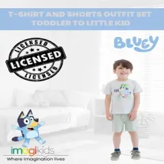 Bluey T-Shirt and Shorts Outfit Set Toddler to Little Kid 
