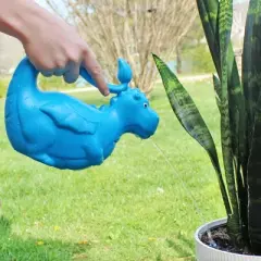 Esterno Kids&rsquo; Blue Dragon Watering Can; Fun Mini Dragon-Shaped Pot for Gardening