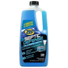 Zep Septic Defense Tank & Cesspool Treatment &ndash; Break Down Waste &ndash; 64 oz