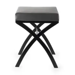 Onda Vanity Seat Matte Black/Gray - Better Living Products