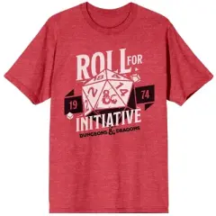 Dungeons & Dragons Roll For Initiative Juniors' Red Graphic Tee