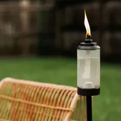 Mixed Material Glass Torch - TIKI