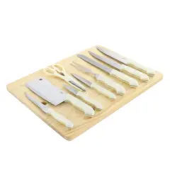 Gibson Home Wildcraft 10 Piece Cutlery Set With Cutting Board