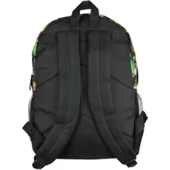 Nintendo Super Mario Bros.Backpack All Over Character Print 16" Kids School Bag Black