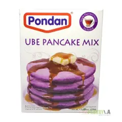 Pondan Ube Pancake Mix with Maple Flavored Syrup Set 8.81 Oz. / 250 g. Pack of 2