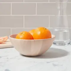 7oz Rubberwood White Washed Serving Bowl - Threshold&trade;