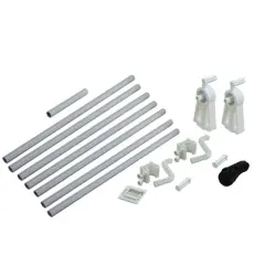 Pool Central Standard Cover Reel for Above Ground Pool with Adjustable Tube 14" x 20' - White/Gray