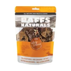 BAFFS NATURALS All-Natural Premium Lamb Lung Biscuits &ndash; 2 Pack (4oz Each)