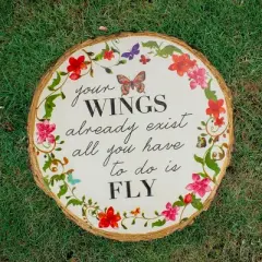 Roman 12" Butterfly with Verse Garden Stepping Stone