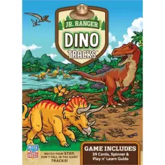MasterPieces Kids Games - Jr Ranger - Dino Tracks Kids Card Game