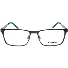Esquire Mens EQ1524 Blue Light Filter+A/R Lenses Eyeglasses in Satin Black 55 mm