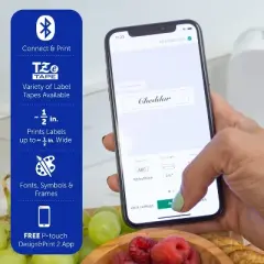 Brother P-Touch PT-P300BT CUBE Connected Label Maker: Bluetooth Mobile Printer, Smartphone App Control, iOS & Android Compatible