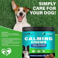 Beloved Pets Calming Chews for Dogs Puppies, Soft Treats Behavior Suppor, Melatonin Sleep Aid, Stress Relief 10 Oz - 1 Pack