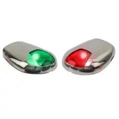 Seadog Stainless Steel Side Mount LED Navigation Lights - 2 NM - Port & Starboard - Model 4000791.