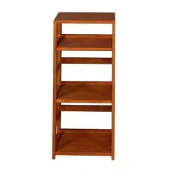 Cakewalk High Square Folding Bookcase - Regency