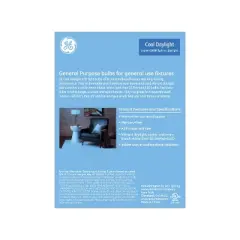 GE 4pk Cool Daylight 60W A19 LED Light Bulbs