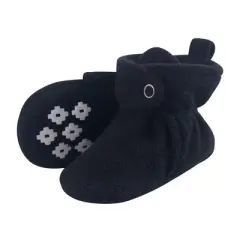 Little Treasure Baby and Toddler Cozy Fleece Booties, Black