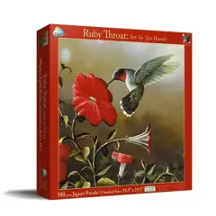 Sunsout Ruby Throat 500 pc   Jigsaw Puzzle 67324