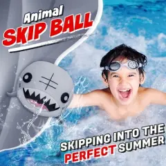 Activ Life 2 Pack Water Skip Ball &ndash; Water Bouncing Ball, Create Memories with Friends & Family at The Beach - Sharks