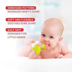 Silicone Baby Teething Toys 5 Pack, Sensory Balls & Teethers for Infants 0-12 Months, BPA Free Freezer Safe Soft Baby Teether Toys, Soothe Babies Gums