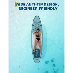 GustoWave Inflatable Stand Up Paddle Board, 10'6"/11' Paddle Boards with Premium Accessories, Non-Slip EVA Deck, Ultra-Light Carry Bag Pump