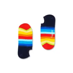 Happy Socks Adult 3pk Happy Rainbow Sneaker Liner Socks Set - Small/Medium