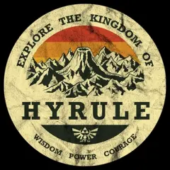 Men's Nintendo Legend of Zelda Explore Hyrule  T-Shirt - Black - 4X Big Tall