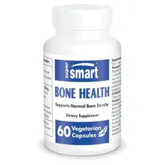 SuperSmart Bone Health Supplement - Plant Based & Patented - Strong Bones & Bone Density Supplement | Non-GMO & Gluten Free - 60 Vegetarian Capsules