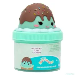 Squishmallows Slime Jar Top Maya Ice Cream Scented Slimes and Putties: Gross Motor Skills, 0.69 Net Weight