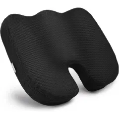 DMI Memory Foam Seat Support Cushion | Coccyx, Sciatica, & Tailbone Pain Relief | Multi-Use Ergonomic Seat Cushion for Office Chair for Driving & Home