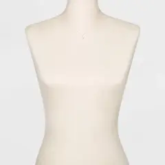 Pearl and Rhinestone Pendant Necklace - A New Day&trade; Silver