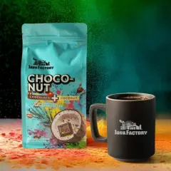 Java Factory Choconut Flavored Ground Coffee Bags, 10 oz ea, 6 pack
